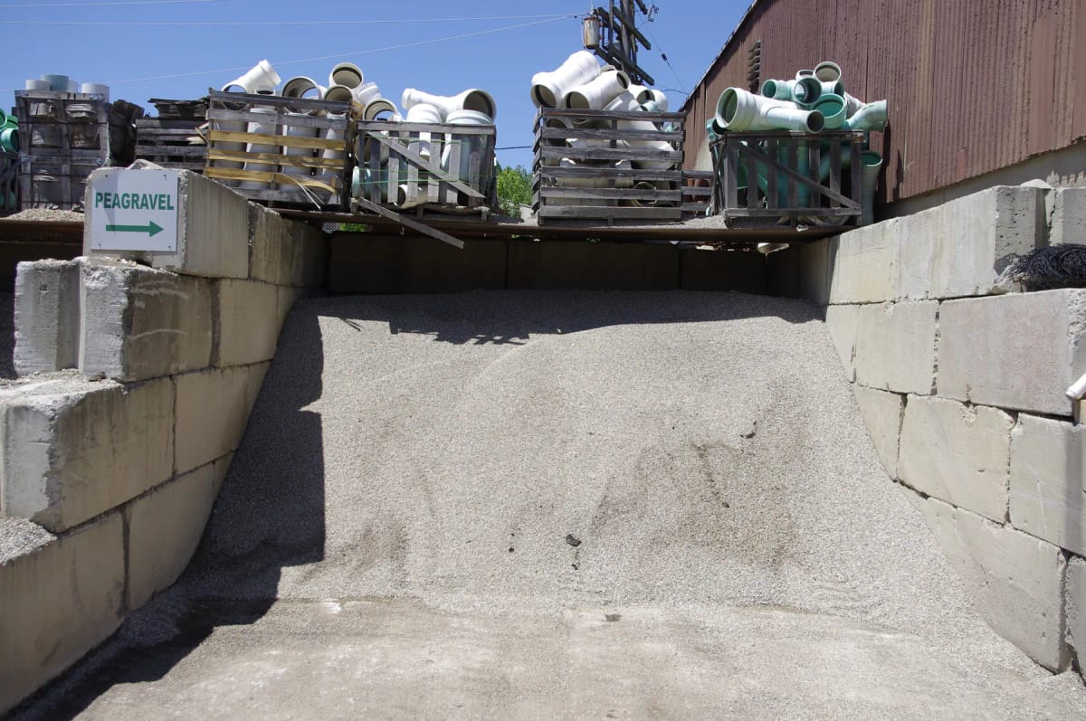 Pile of pea gravel